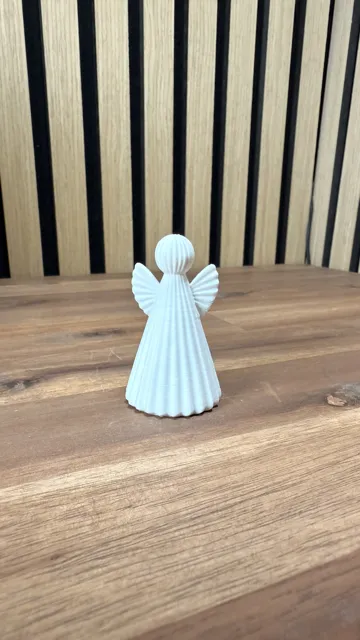 Accesorio de iluminación decorativa: Ribbed Angel — Fluted Japandi Christmas Decor — vista de referencia 5