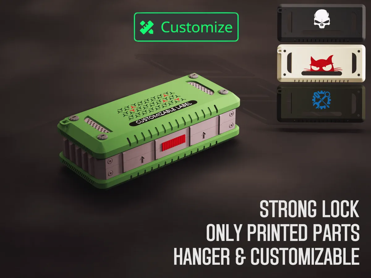 Strong Rugged Case  by FlorinV MakerWorld: Download Free 3D Models - 3D model önizlemesi