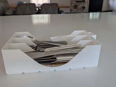 Gridfinity 3 Section Cutlery organizer 3x6x10h