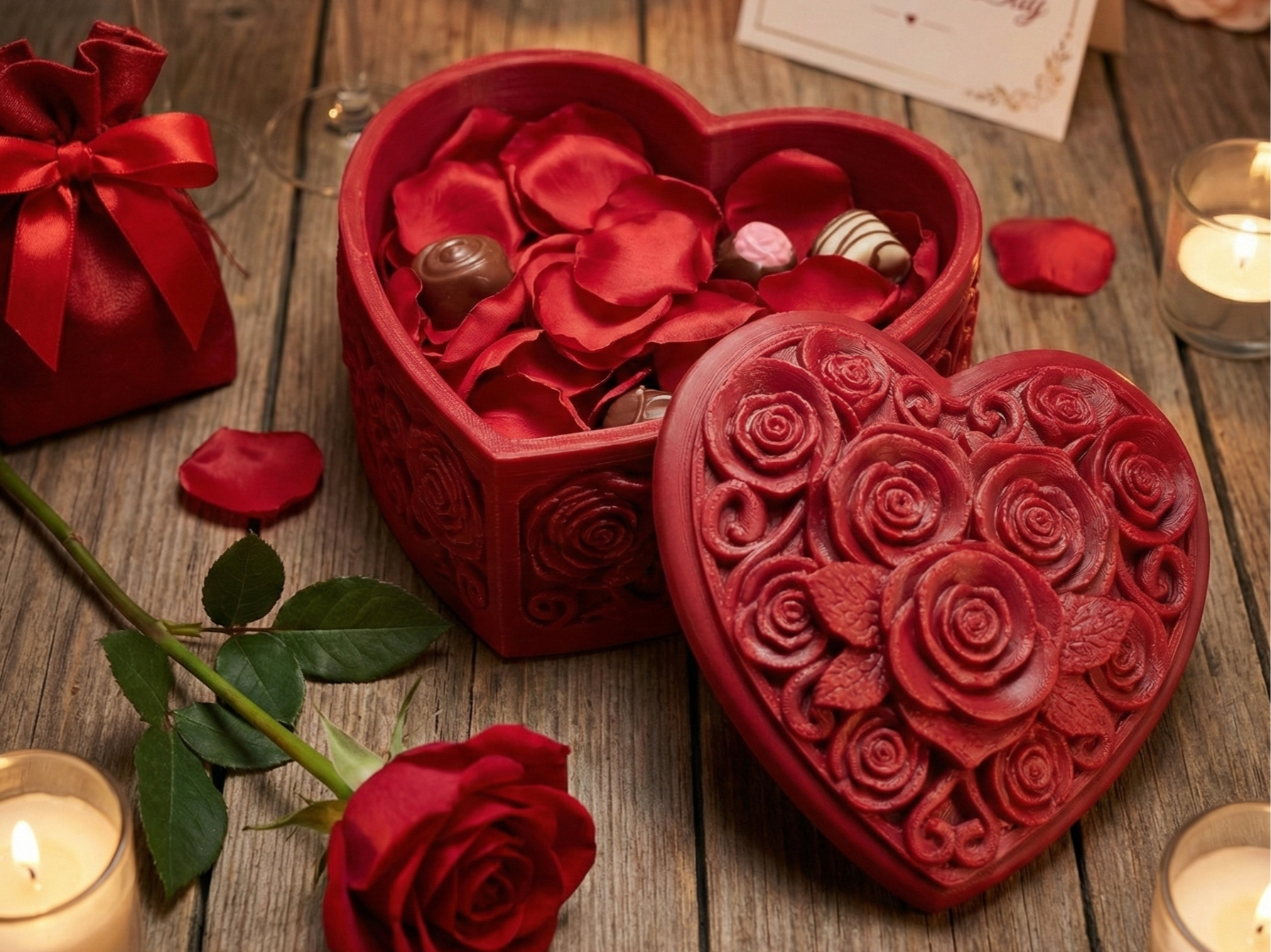 Romantische Geschenkbox / Schmuckdose / Valentine