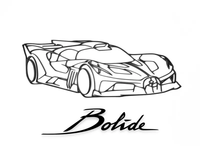 Bugatti Bolide wall Art