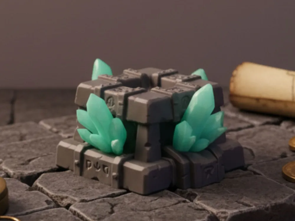 Runic Crystal Altar - Free 3D Print Model - MakerWorld