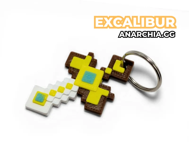 Excalibur Keychain - Anarchia.gg (Minecraft)