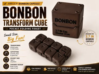 BONBON Transform Cube – Pocket Folding Fidget