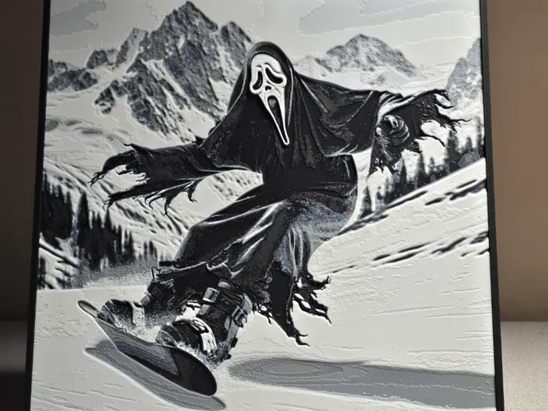 Ghostface Snowboarding