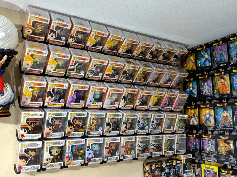 Minimalistic Forward-Leaning Funko Wall Display
