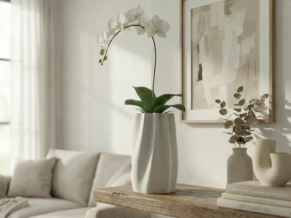 Vase VULA — motif vague contemporain