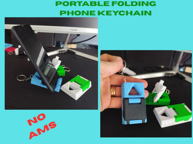 Portable Folding Phone Keychain