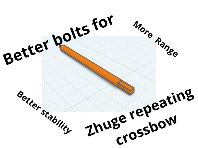Bolt improvement for Zhuge repeating crossbow
