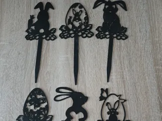 Garten Deko oder Blumen Deko Ostern Hase und Eier