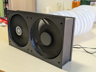 Dual fan to vent adapter (parametric)