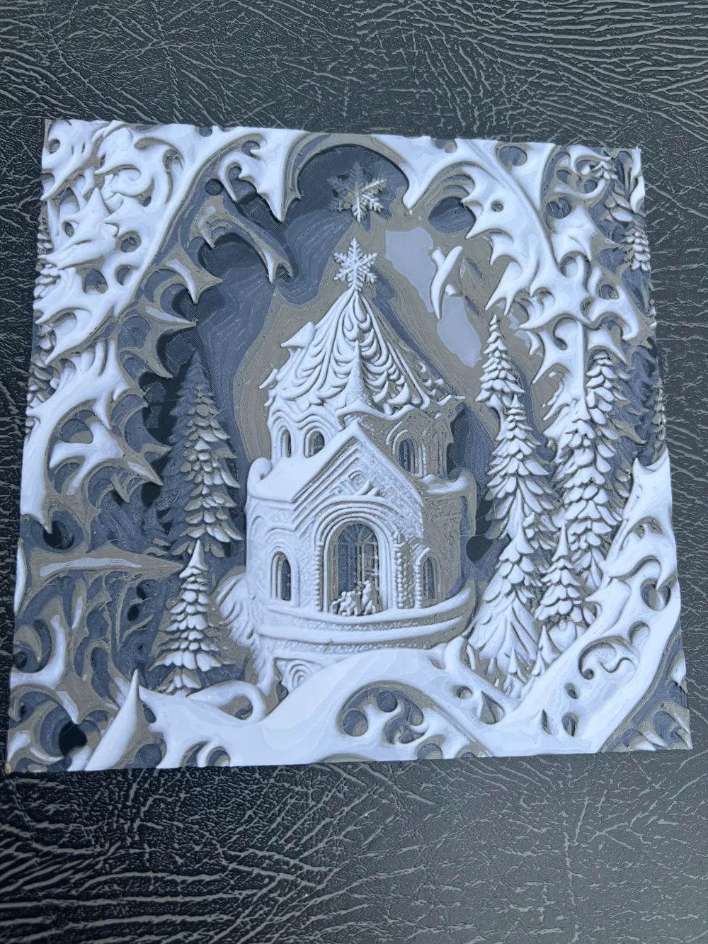 snowy Christmas fairy castle - Free 3D Print Model - MakerWorld