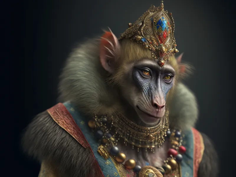 Princess Mandrill Baboon