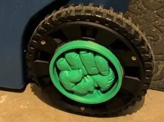 Hulk Fist Hubcap for Trash Bin