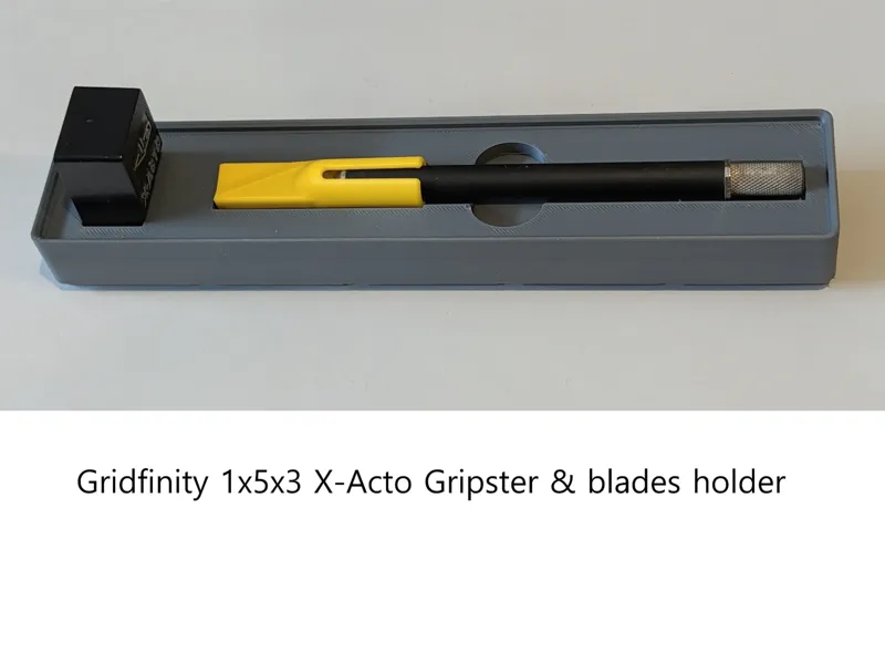 Gridfinity X-Acto Gripster holder