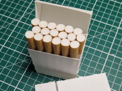 Origami-style minimalist cigarette case