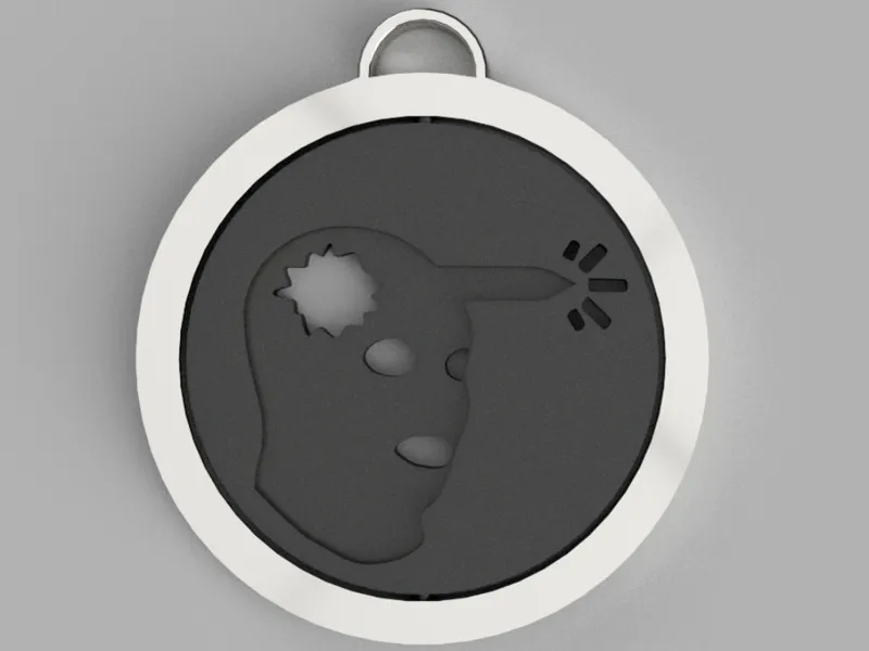 CS2 / CS:GO Headshot Fidget Keychain    Fast Print
