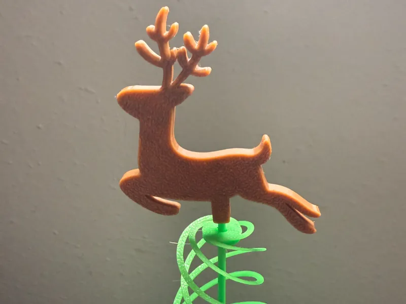 Reindeer Tree Topper for Pop Up Christmas Tree