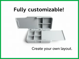 Parametric storage box with customizable dividers