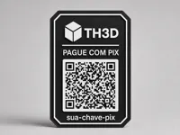 Plaque Pix personnalisable (logo + QR code) — photo 2