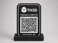 Plaque Pix personnalisable (logo + QR code) — photo 1