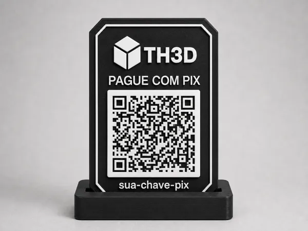 Plaque Pix personnalisable (logo + QR code)