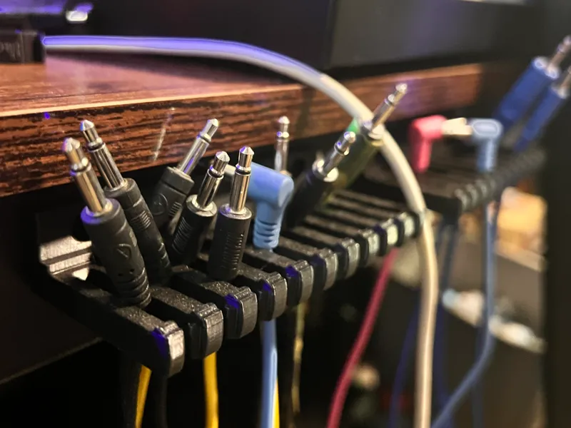 Commandhook eurorack 1/8" cable holder stick on