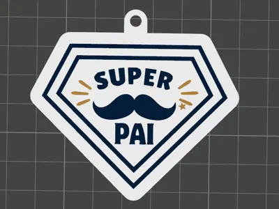 SUPER DAD KEYCHAIN - FATHER'S DAY