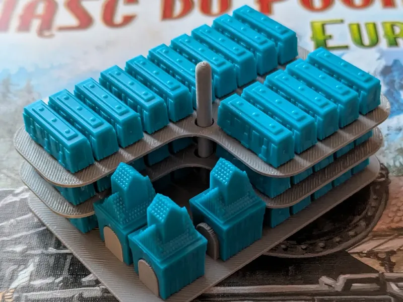 Ticket to ride Europe - Cart Storage System