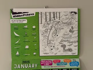 Calendar Clip With Screw Hole