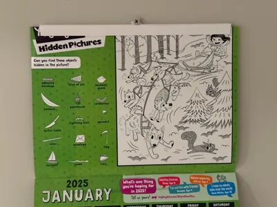 Calendar Clip With Screw Hole