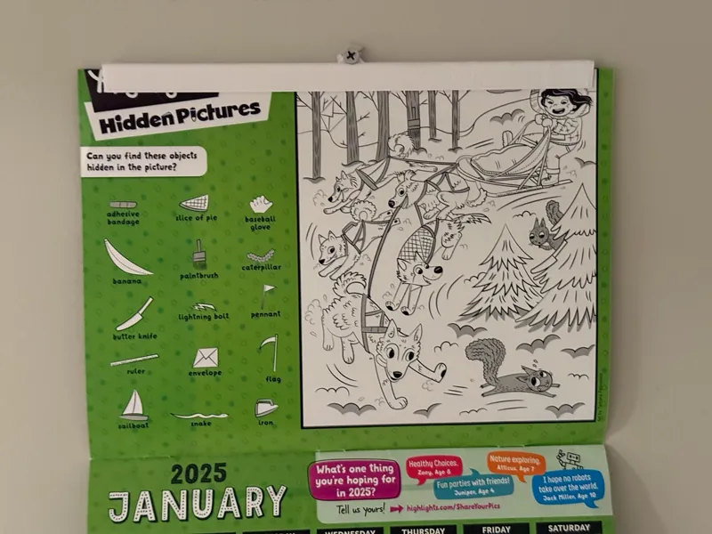 Calendar Clip With Screw Hole