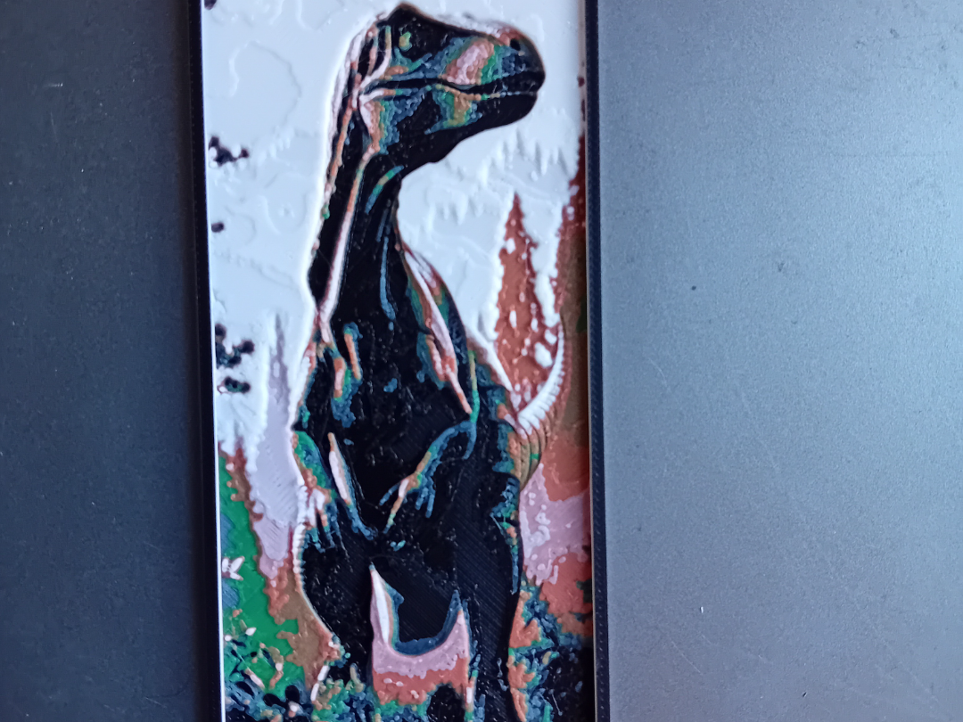 Dinosaur bookmark -T rex hueforge book mark