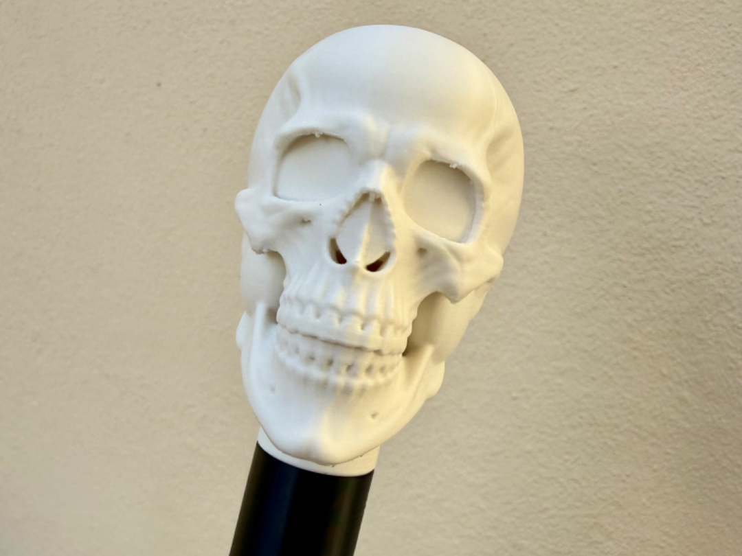 Halloween Skull Cane - with 2 Swappable Heads - 1