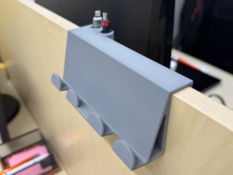 Office partition phone holder