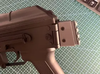 AK-74响尾蛇玩具枪折叠后托转接带导轨（无损安装）