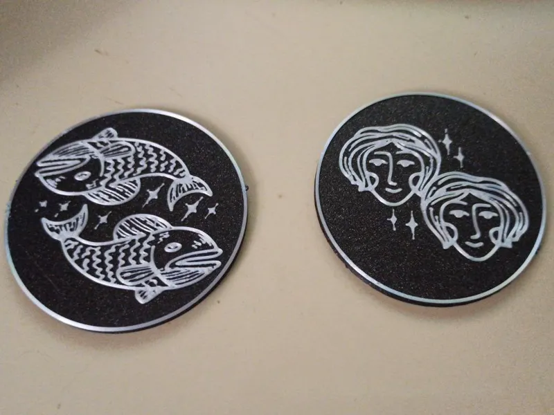Zodiac signs with magnet - Sternzeichen mit Magnet
