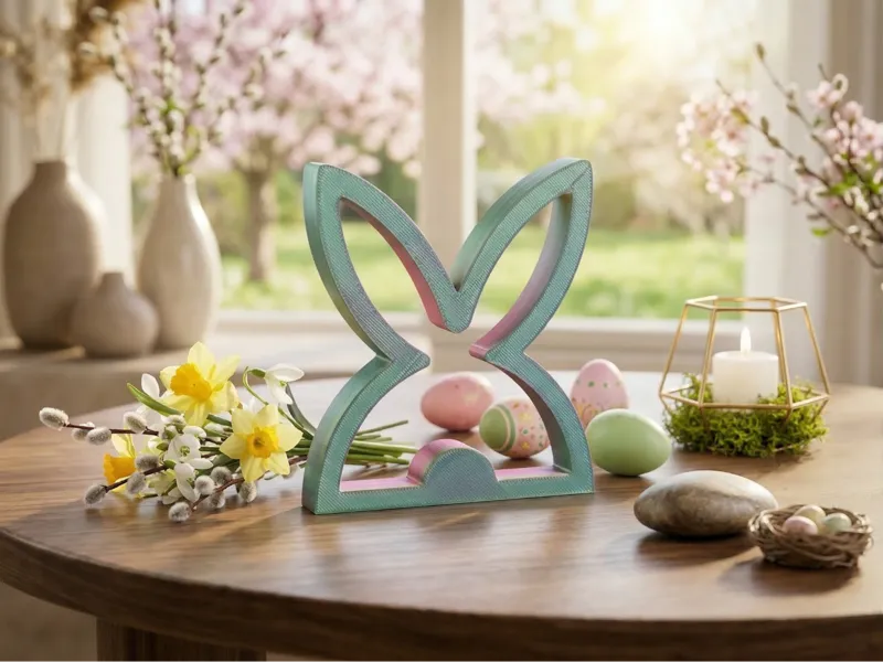Bunny Head Frame – Modern Easter Decor