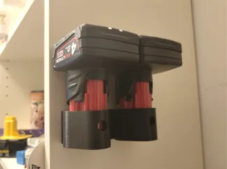 2 Battery M12 Milwaukee holder (snug)