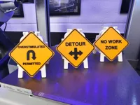 All 3 Sign (One Plate)