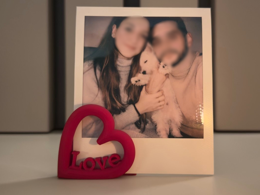 Heart and Love Photo Stand for Polaroids