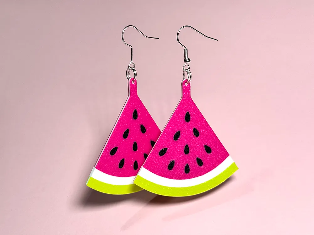 Watermelon Earrings view 2