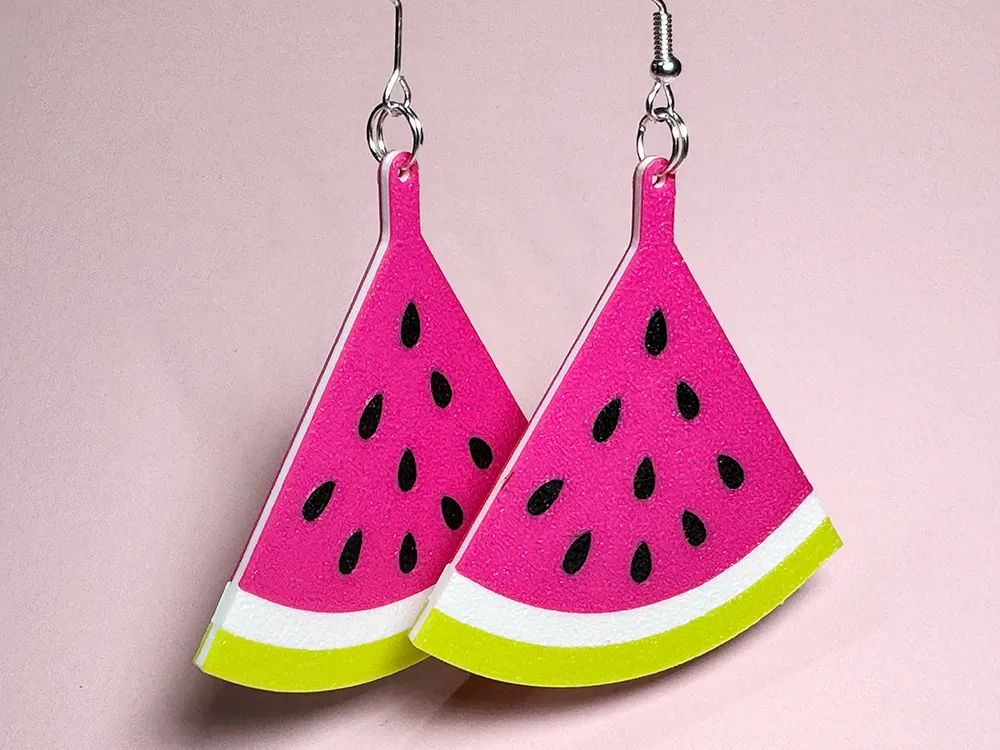 Watermelon Earrings view 3