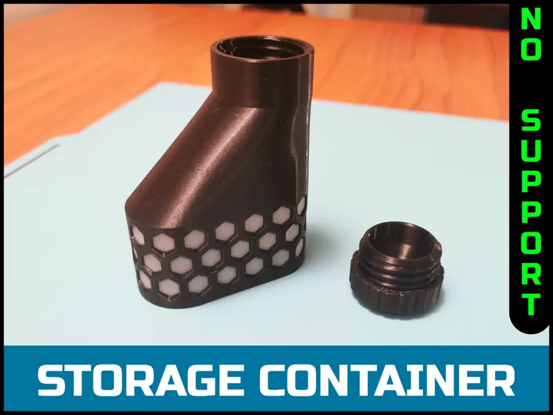 Compact Screw-Lid Storage Box