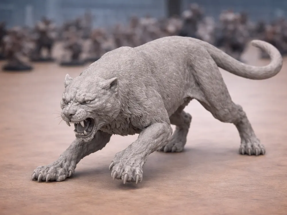 Panther – Wild Shape Beast Miniature - MakerWorld 3D Model | 3Drop