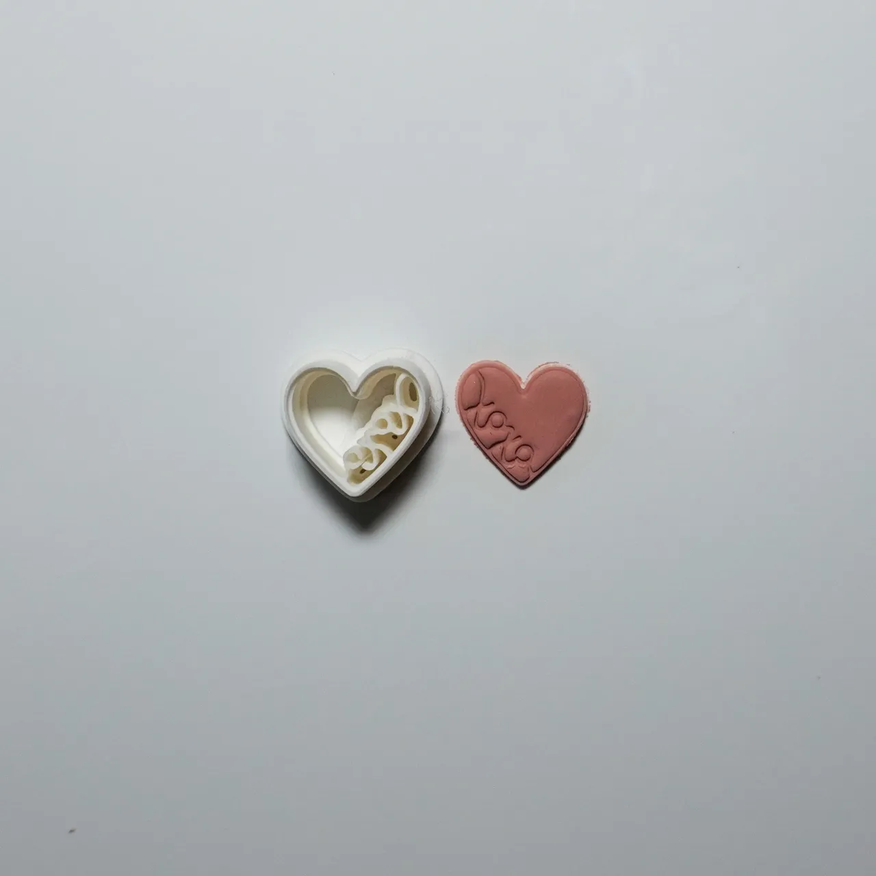 XoXo Heart Polymer Clay Cutter Earrings Necklaces view 2