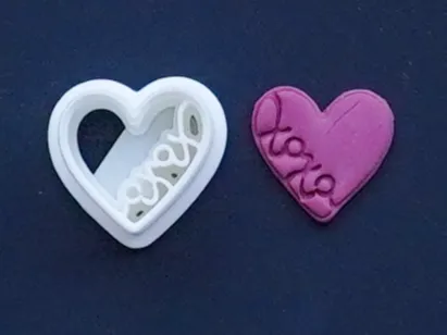 XoXo Heart Polymer Clay Cutter Earrings Necklaces