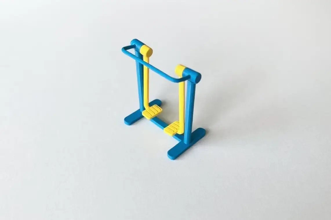 Miniatura 1 do modelo 3D 老年活动中心健身器