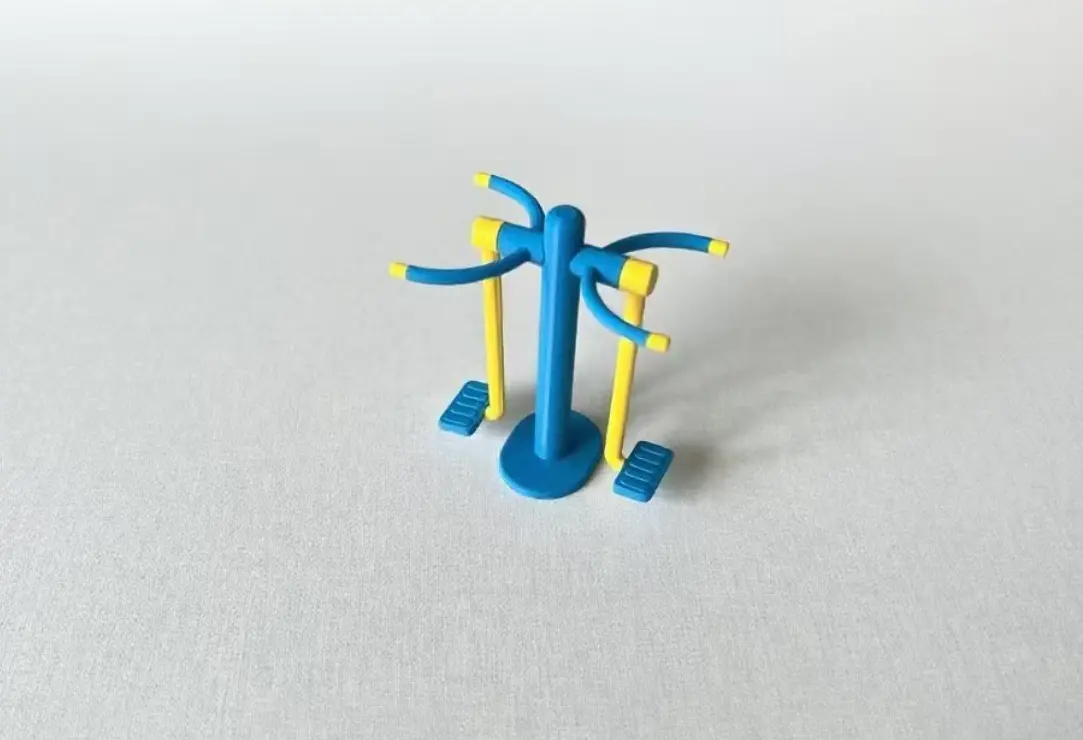 Miniatura 4 do modelo 3D 老年活动中心健身器