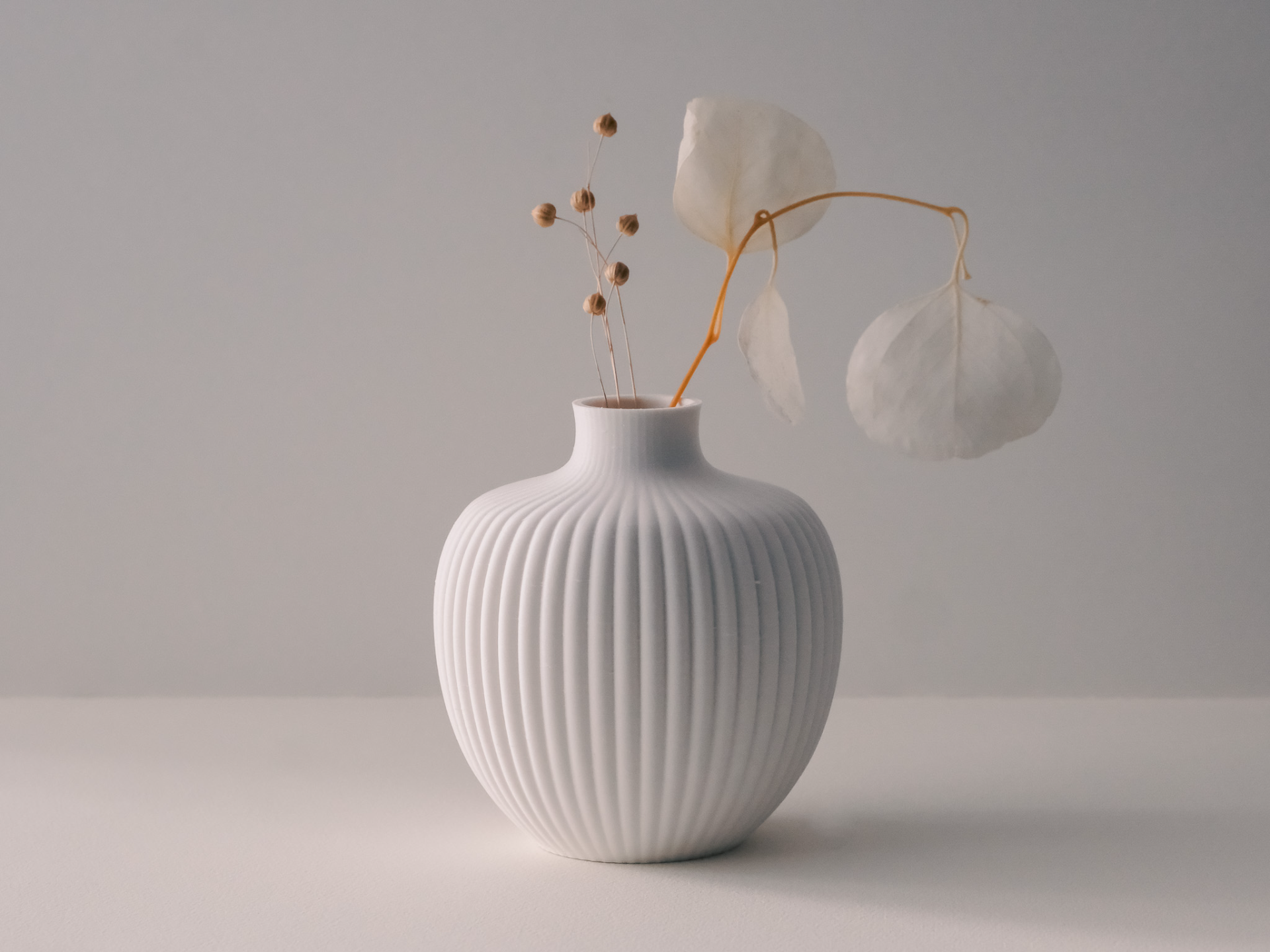 Ribbed Bud Vase